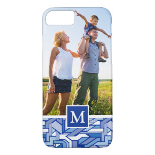 Custom Photo & Monogram Geometric pattern 2 Case-Mate iPhone Case