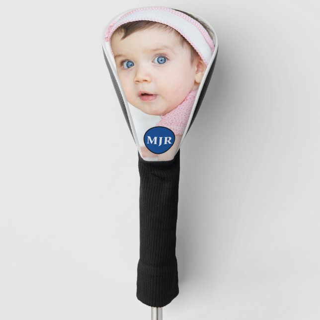 Custom Photo | Monogram Personalized Golf Head Cover (Front)