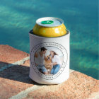 Custom Photo Monogram Wedding Can Cooler