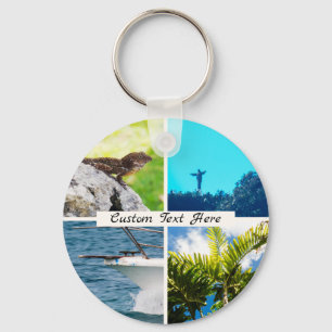 Custom Photo Montage Key Ring
