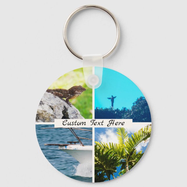 Custom Photo Montage Key Ring (Front)