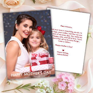 Custom Photo Mother’s Day Card for Mum