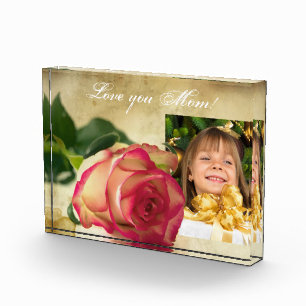 Custom Photo, Mothers Day Acrylic Gift Photo Block