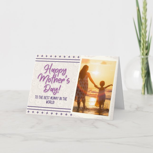 Custom Photo Mother's Day Card (Front)