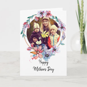 Custom photo Mother's day Card