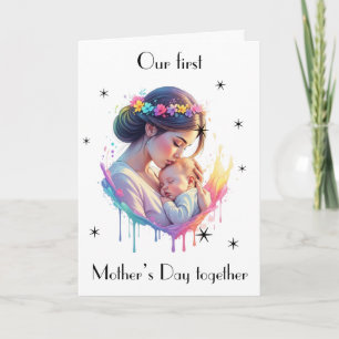 Custom Photo Mother's Day Greeting Card with Messa