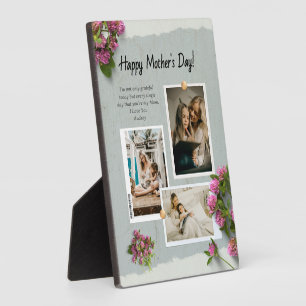 Custom Photo Mothers Day Love You Mum Plaque