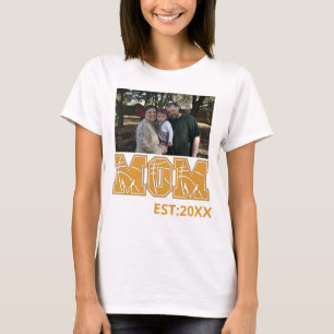 Custom photo Mothers day Sports Mom Basketball Mom T-Shirt