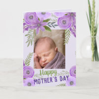 Custom Photo "Mother's Day" Violet Lavender