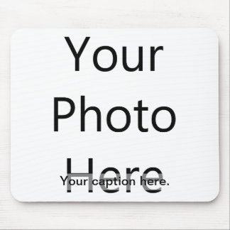 Custom Photo Mousepad with Caption (Black Text)