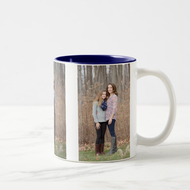 Custom photo mug - persoanlize 3 vertical photos (Right)