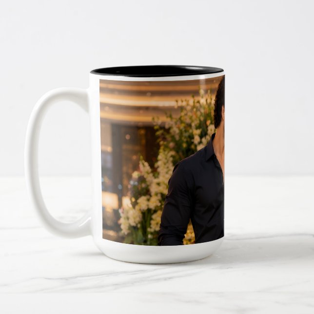 Custom Photo Mug - Personalised Full Wrap Coffee  (Left)