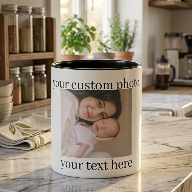 Custom Photo Mug Personalised Gift with Text (Creator Uploaded)