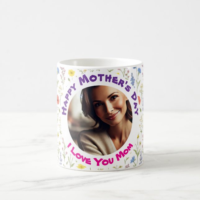 Custom Photo Mug Personalised Mother's Day Gift (Center)