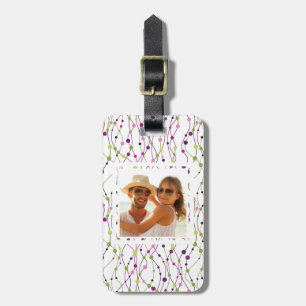 Custom Photo Multicolored dot background Luggage Tag