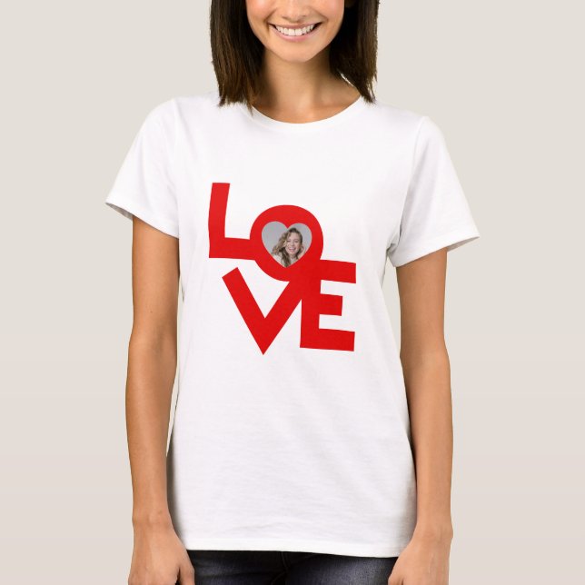 Custom Photo Mum or Lover Women Personalised T-Shirt (Front)