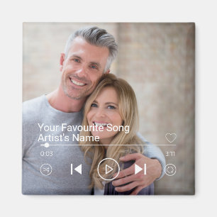 Custom Photo & Music Playlist Magnet