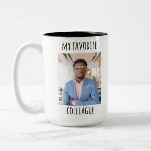 Custom Photo My Favourite Colleague Two-Tone Coffee Mug