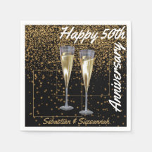 Custom Photo & Name 50th Wedding Anniversary Party