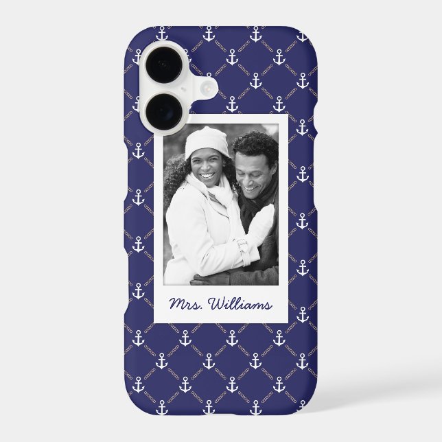 Custom Photo & Name Anchor pattern (Back)