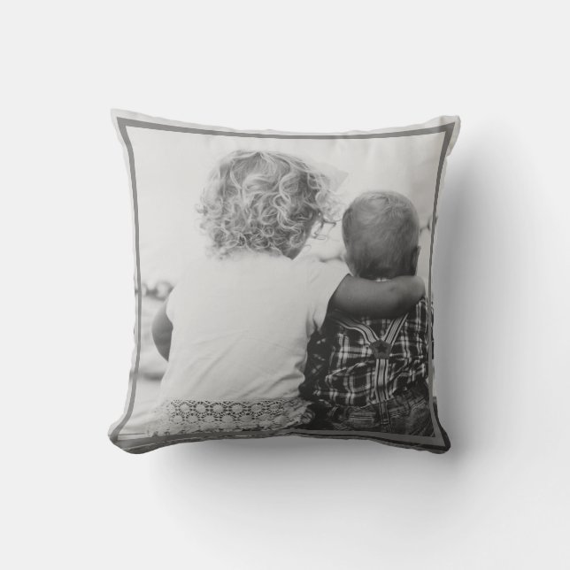 Custom photo name and quote cushion (Front)