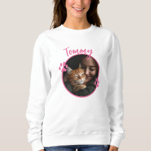 Custom Photo & Name Cat Lover Sweatshirt