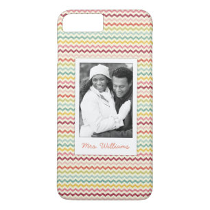 Custom Photo & Name Chevron Pattern 4 Case-Mate iPhone Case