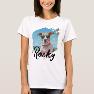 Custom Photo Name family Pet's T-Shirt
