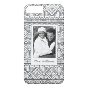Custom Photo & Name Geometric Aztec Pattern 2 Case-Mate iPhone Case
