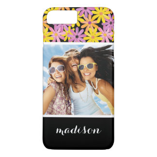 Custom Photo & Name Gerbera flowers pattern Case-Mate iPhone Case