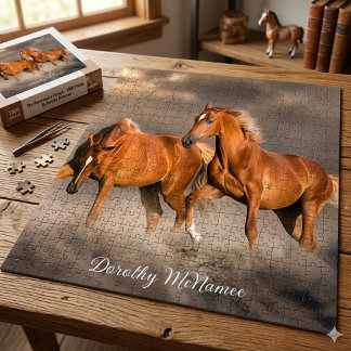 Custom Photo & Name Jigsaw Puzzle Gift