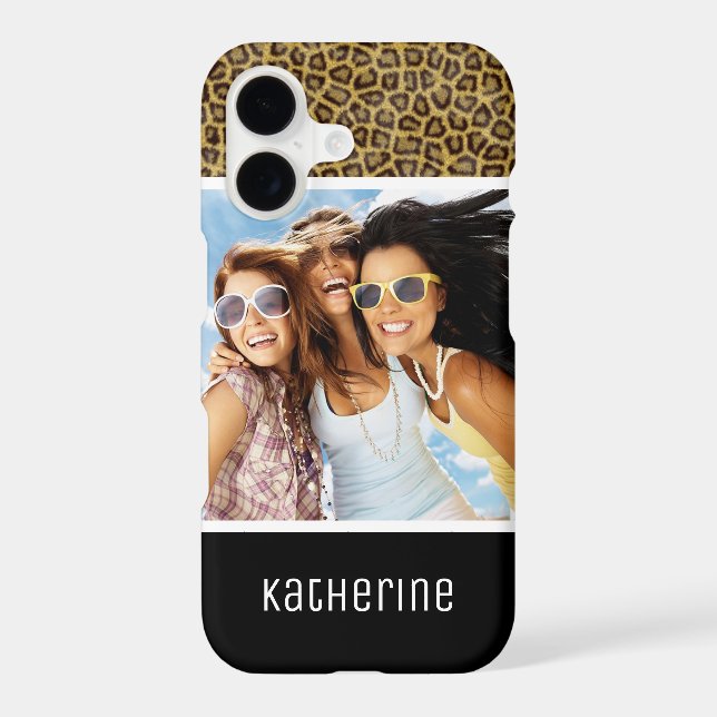 Custom Photo & Name Leopard Fur (Back)