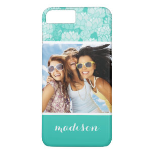 Custom Photo & Name Lotus pattern 2 Case-Mate iPhone Case