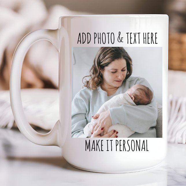 Custom Photo & Name Mug, Birthday or Mother’s Day Coffee Mug (photo mug for her, personalized mom gift, custom mug for girls, mothers day gift, mom gift, coworker)
