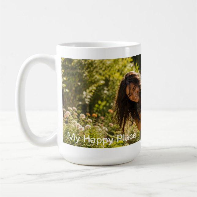 Custom Photo Name Mug - Personal Couple Gift (Left)