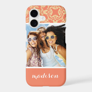 Custom Photo & Name on Vintage Background