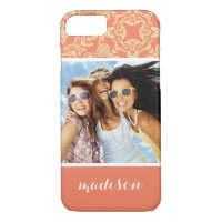 Custom Photo & Name on Vintage Background
