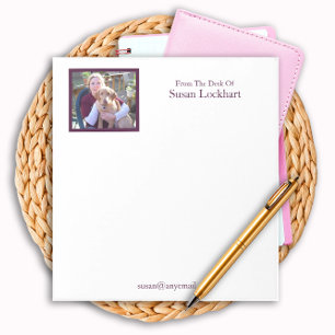 Custom Photo Name Personalised Notepad