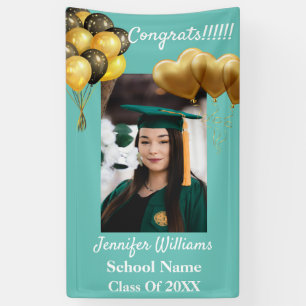 Custom Photo Name School Year Graduation 2021 Bann Banner
