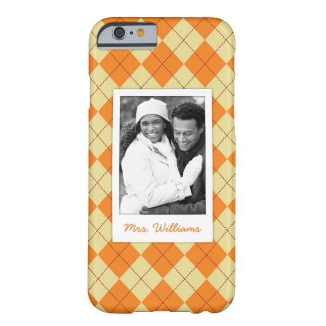 Custom Photo & Name Sweater Background Case-Mate iPhone Case (Back)