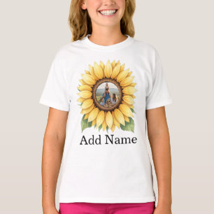 Custom Photo Name Text Personalised  T-Shirt