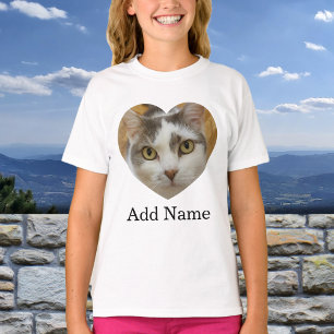 Custom Photo Name Text Personalised T-Shirt