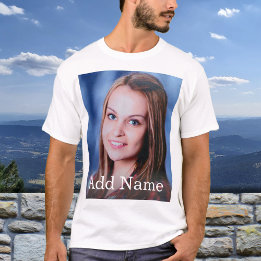 Custom Photo Name Text Personalized T-Shirt