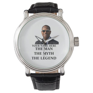 Custom photo name the man the myth the legend watch