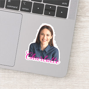 Custom Photo Name Waterproof Vinyl Stickers