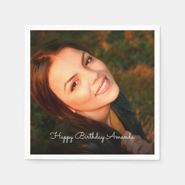 Custom Photo Napkins (Front)