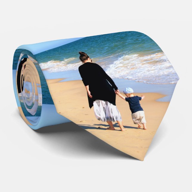 Custom Photo Neck Tie Gift Your Favourite Photos (Rolled)