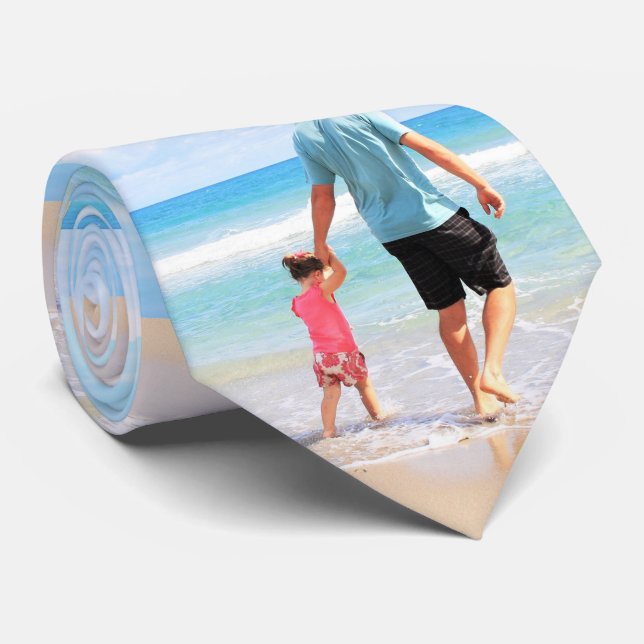 Custom Photo Neck Tie Your Favourite Photos Gift (Rolled)