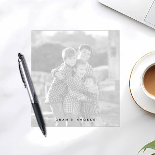 Custom Photo Notepad, Full Photo Black and White Notepad