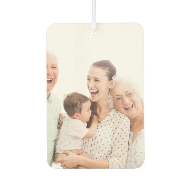 Custom Photo One Of a Kind Personalised Car Air Freshener (Front)